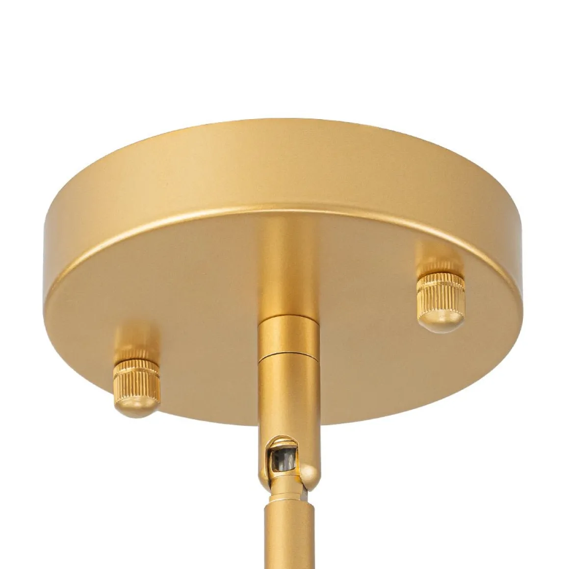 12-Light Brass Tiered Opal Glass Bubble Semi Flush Chandelier