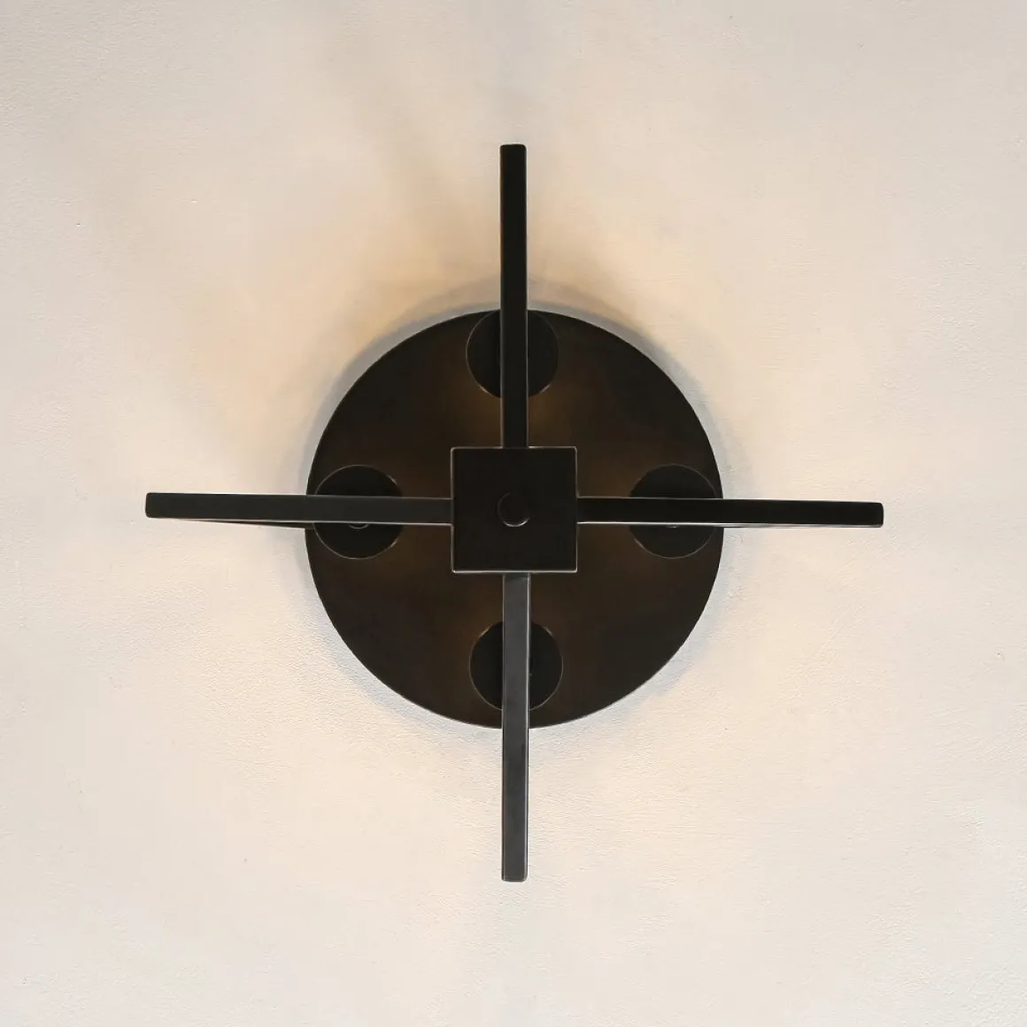 4-light Candle Style Black Simple Geometric Lantern Semi Flush