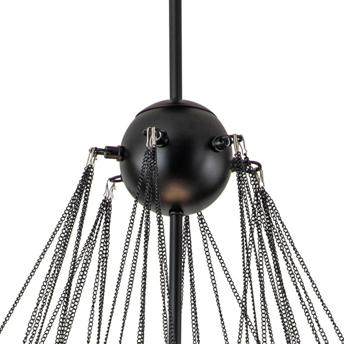 3-Light Cluster Frosted Glass Bubble Chandelier