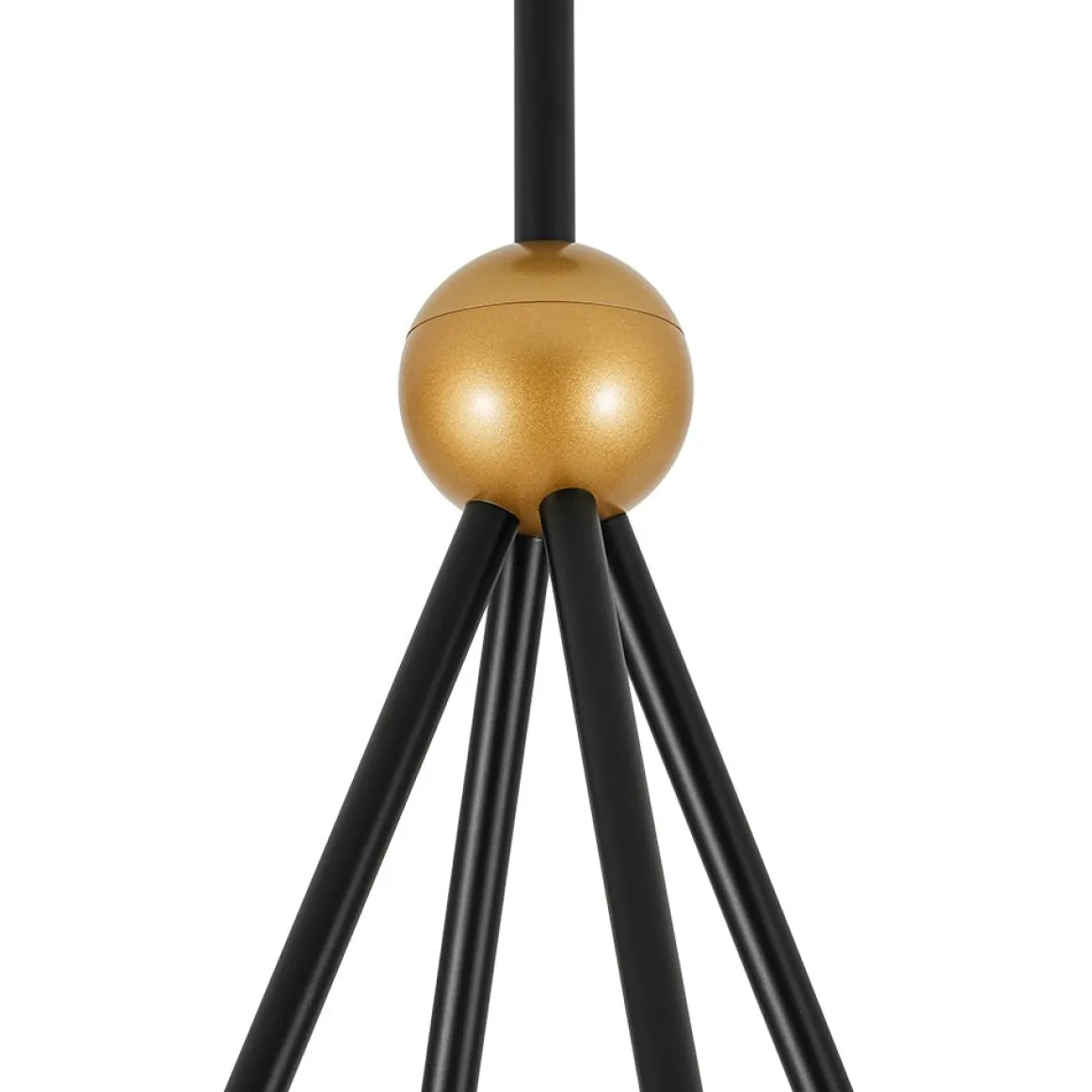 4-Light Cluster White Fabric Cone Shade Chandelier