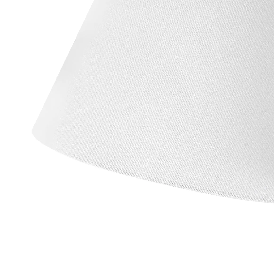 4-Light Cluster White Fabric Cone Shade Chandelier