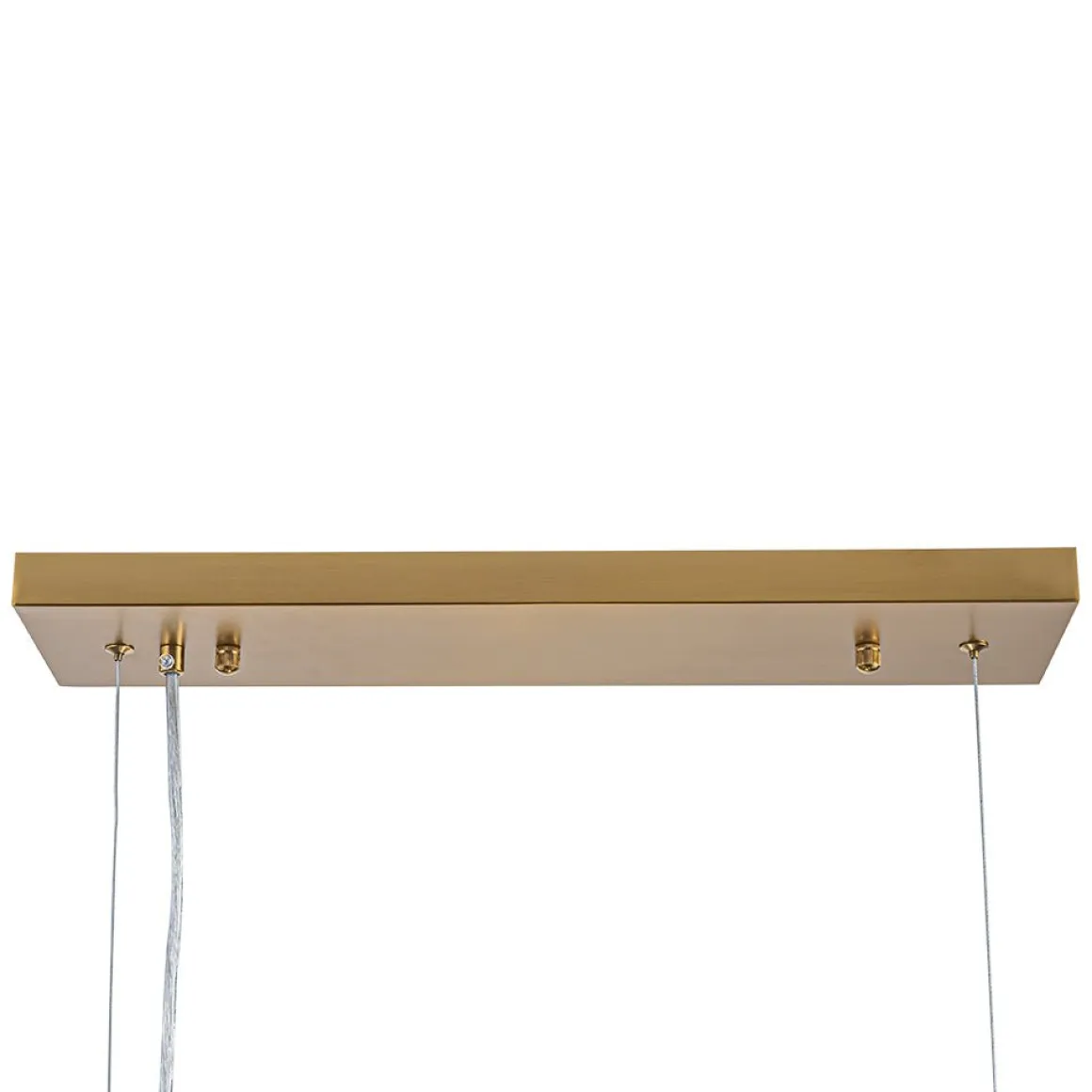 8-Light Color Tinted Glass Globe Bubble Linear Island Chandelier