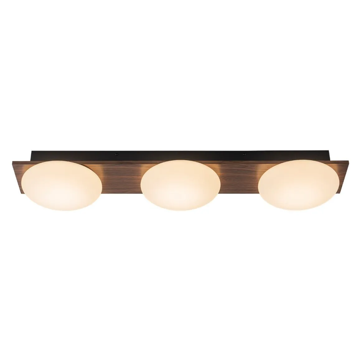 3-Light Dimmable LED Rustic Linear Flush Mount Light