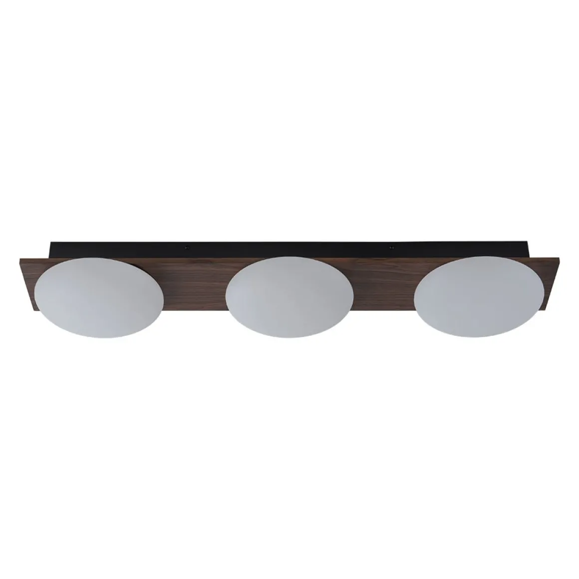 3-Light Dimmable LED Rustic Linear Flush Mount Light