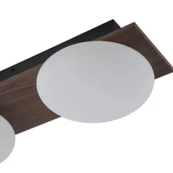 3-Light Dimmable LED Rustic Linear Flush Mount Light