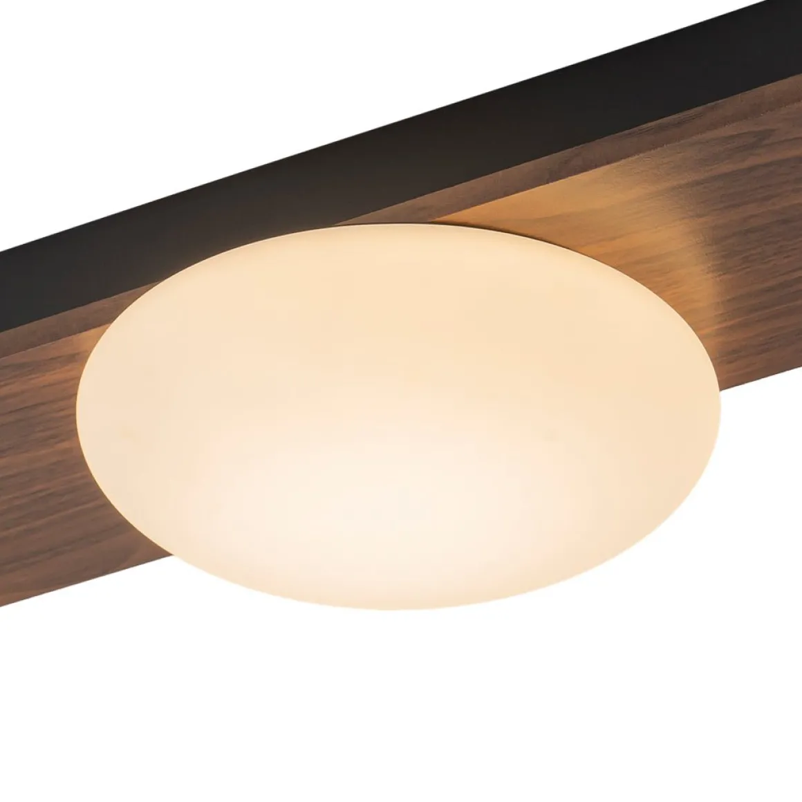 3-Light Dimmable LED Rustic Linear Flush Mount Light