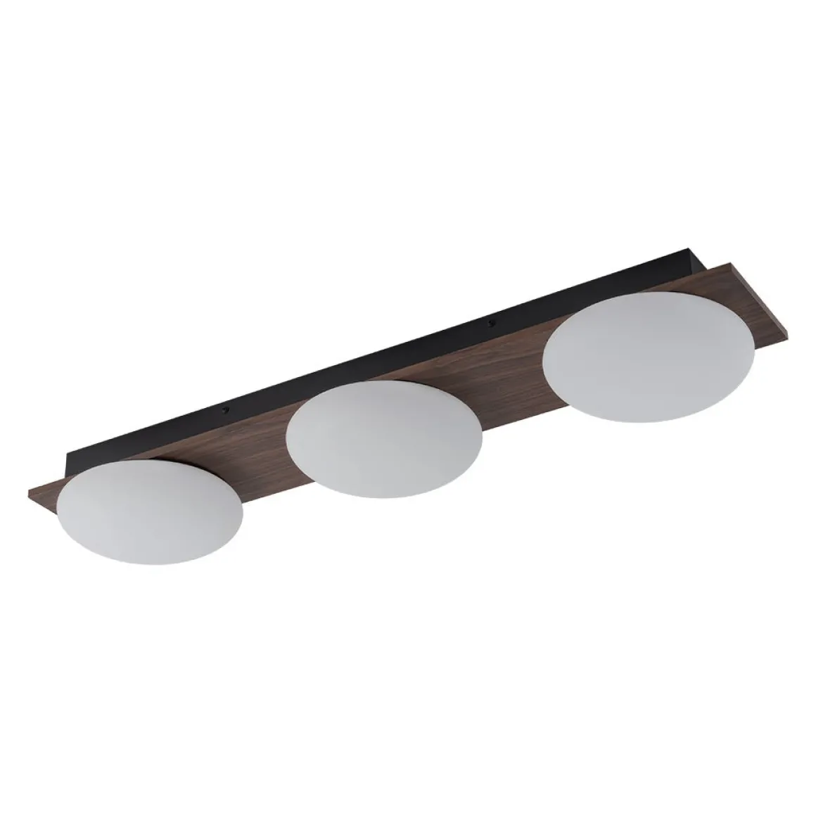 3-Light Dimmable LED Rustic Linear Flush Mount Light