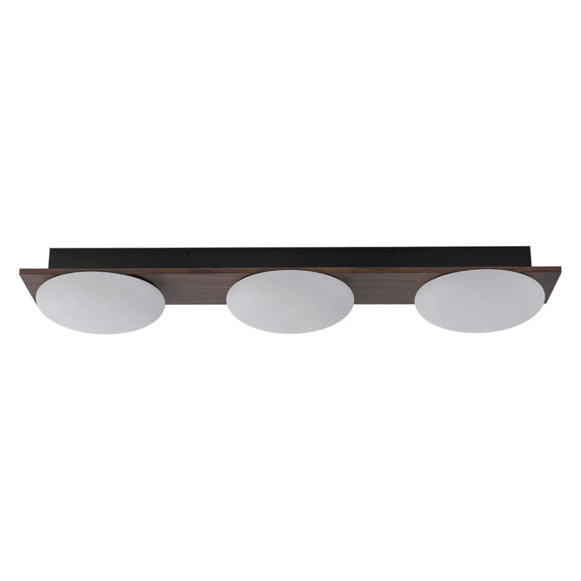 3-Light Dimmable LED Rustic Linear Flush Mount Light