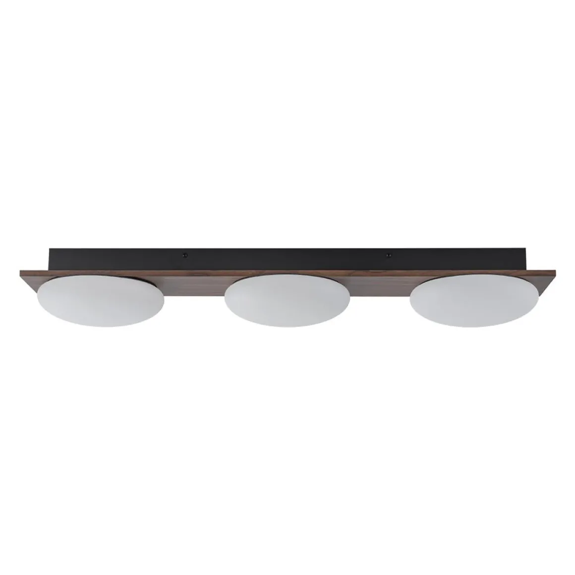 3-Light Dimmable LED Rustic Linear Flush Mount Light