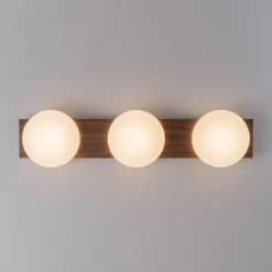 3-Light Dimmable LED Rustic Linear Flush Mount Light