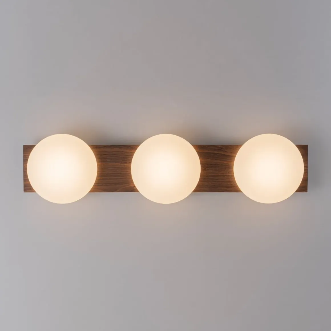 3-Light Dimmable LED Rustic Linear Flush Mount Light