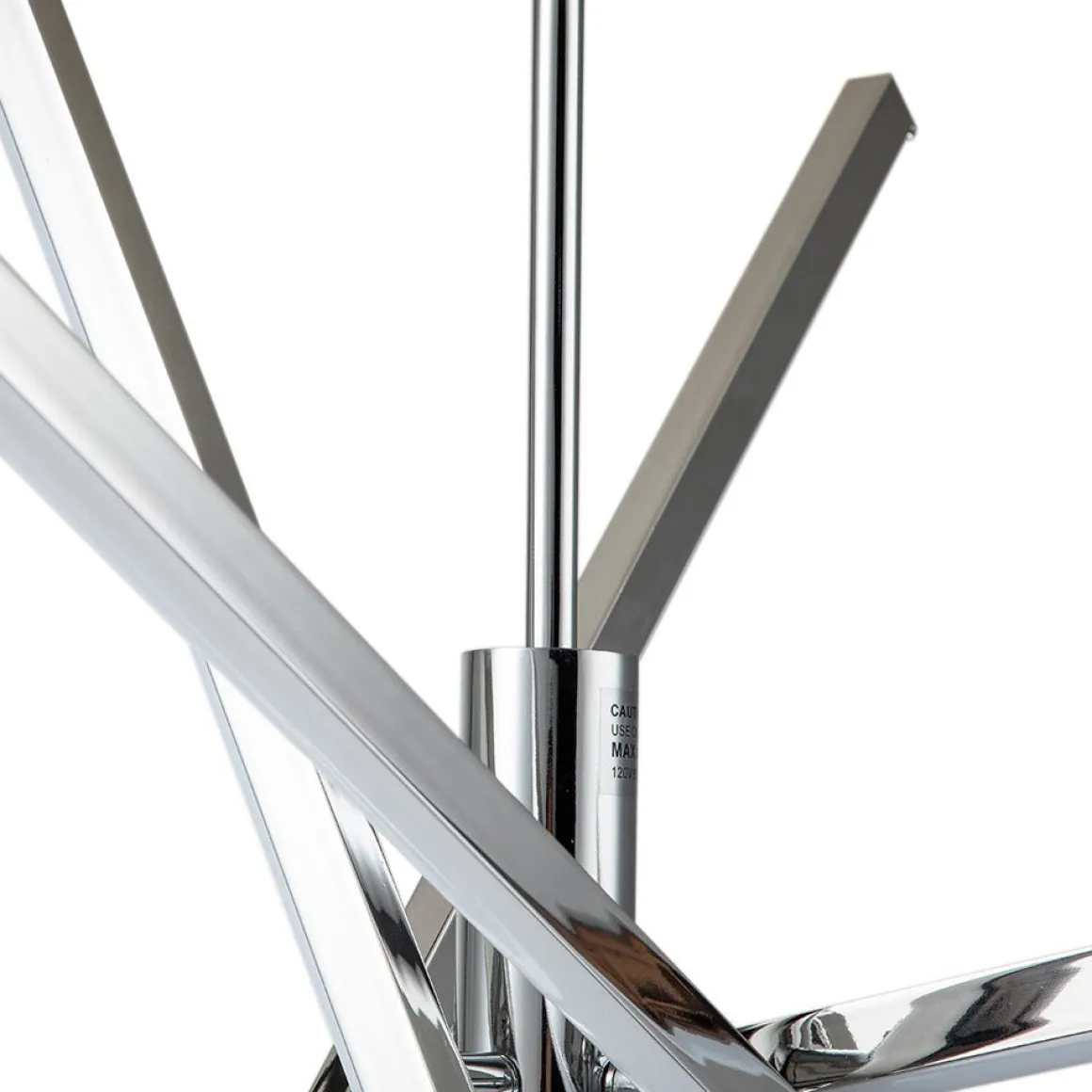 4-Light Dimmable LED Tube Sputnik Chandelier
