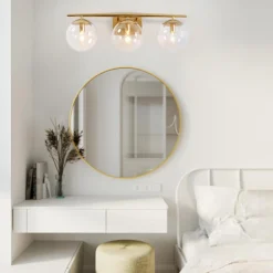 3-light Globe Vanity Wall Light
