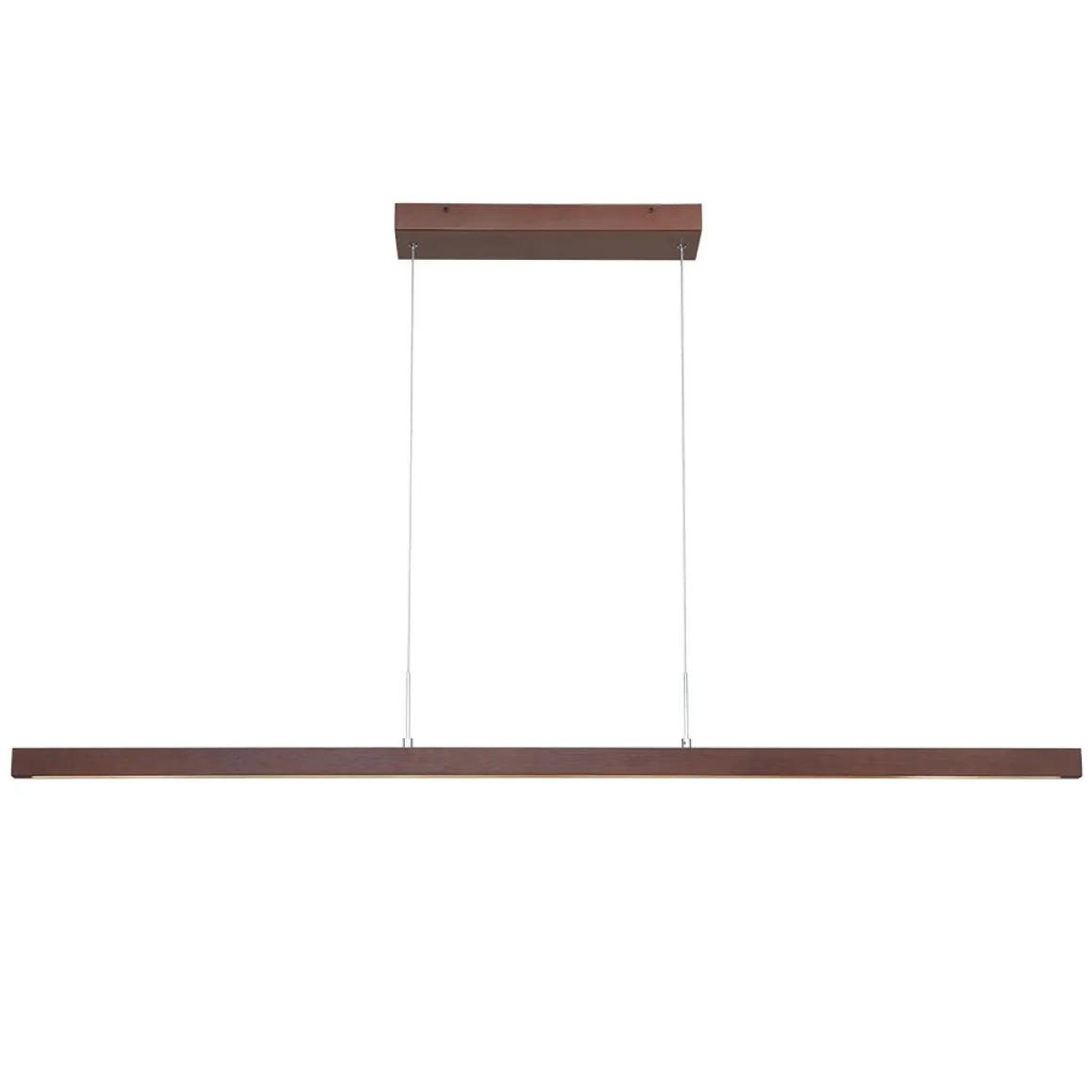 1-Light Modern Minimalist LED Wood Linear Chandelier