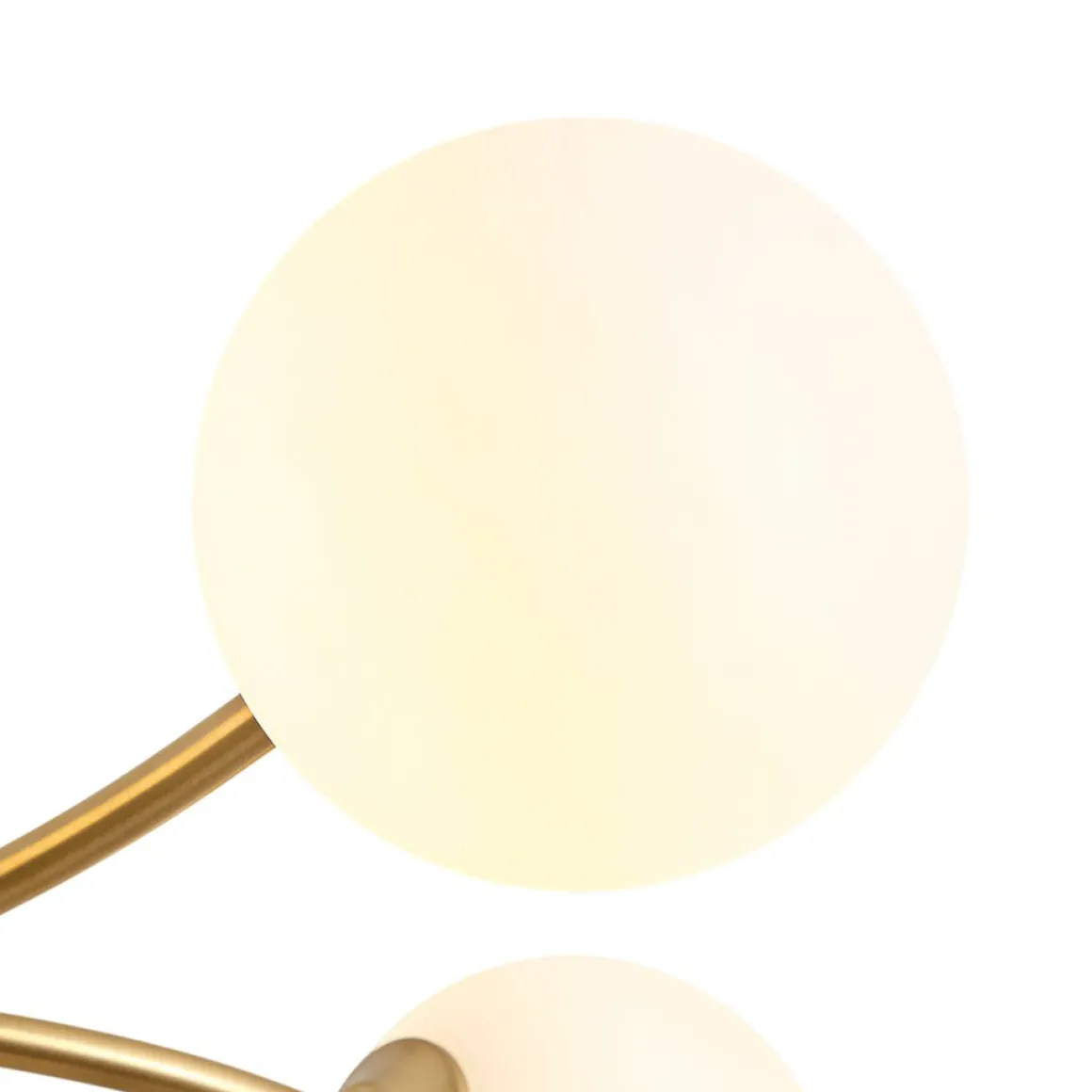15-Light Opal Glass Globe Bubble Sputnik Branch Chandelier