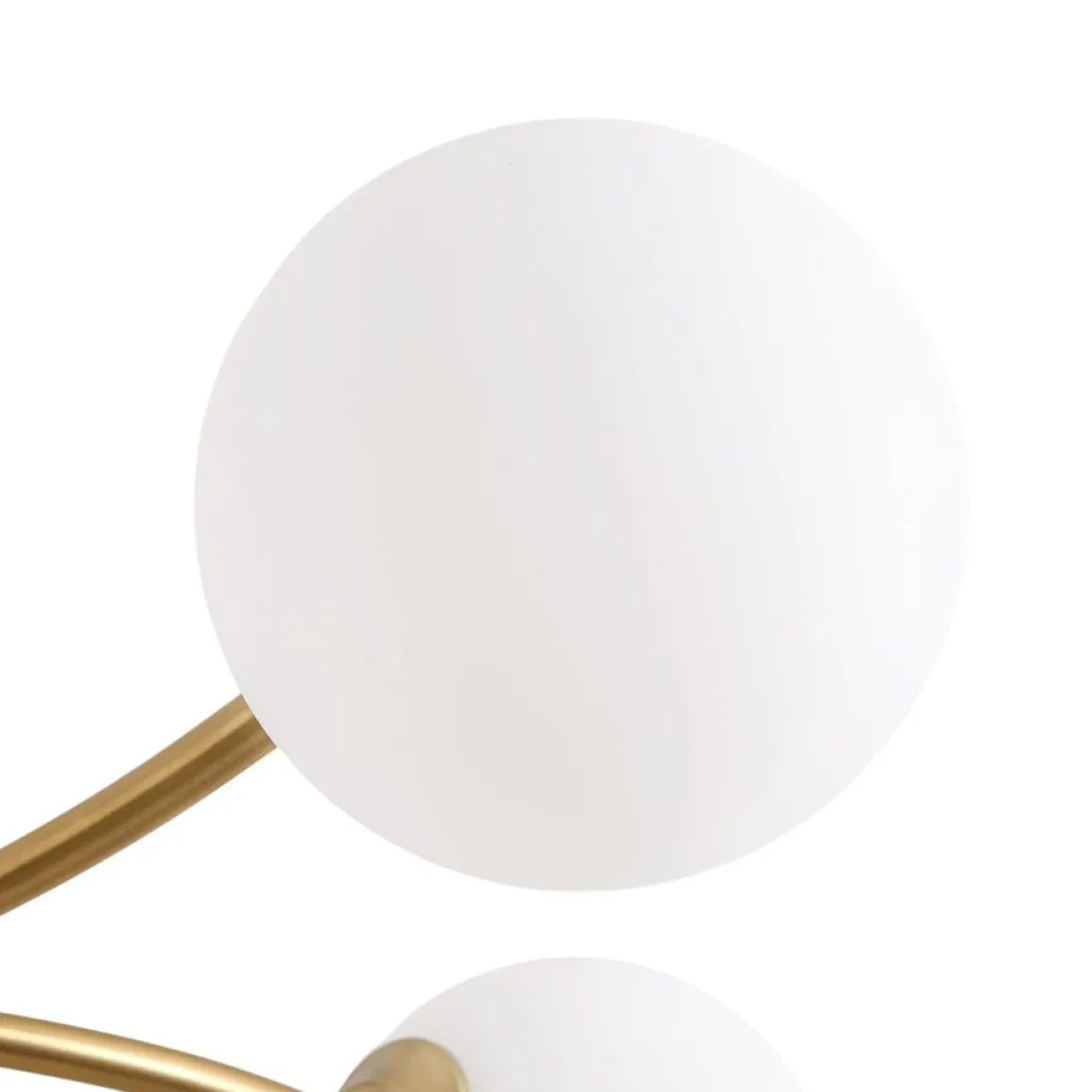 15-Light Opal Glass Globe Bubble Sputnik Branch Chandelier