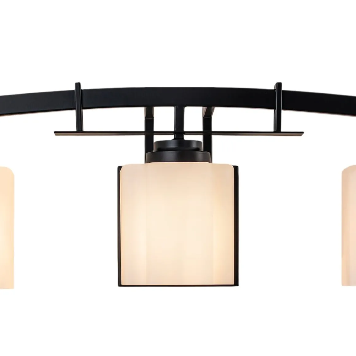 3-Light Shine Opal Glass Bathroom Vanity Wall Lamp