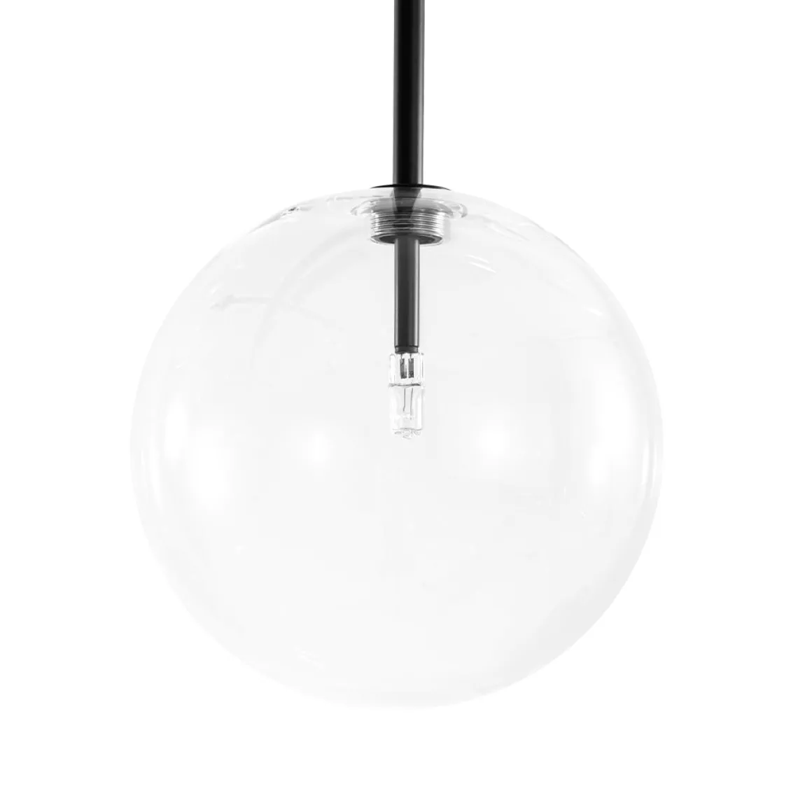 12-Light Sputnik Glass Globe Bubble Linear Island Chandelier