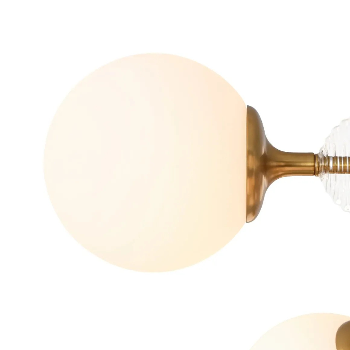 9-Light Tiered Sputnik Glass Globe Bubble Chandelier