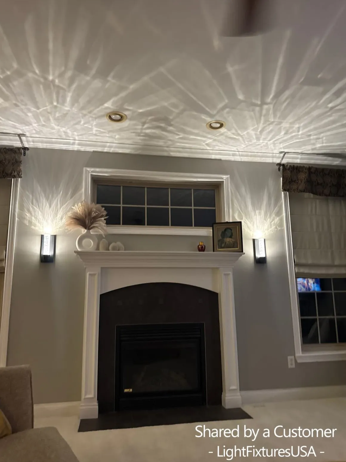 Linear Clear bubble Crystal Tube Dimmable LED Wall Lamp