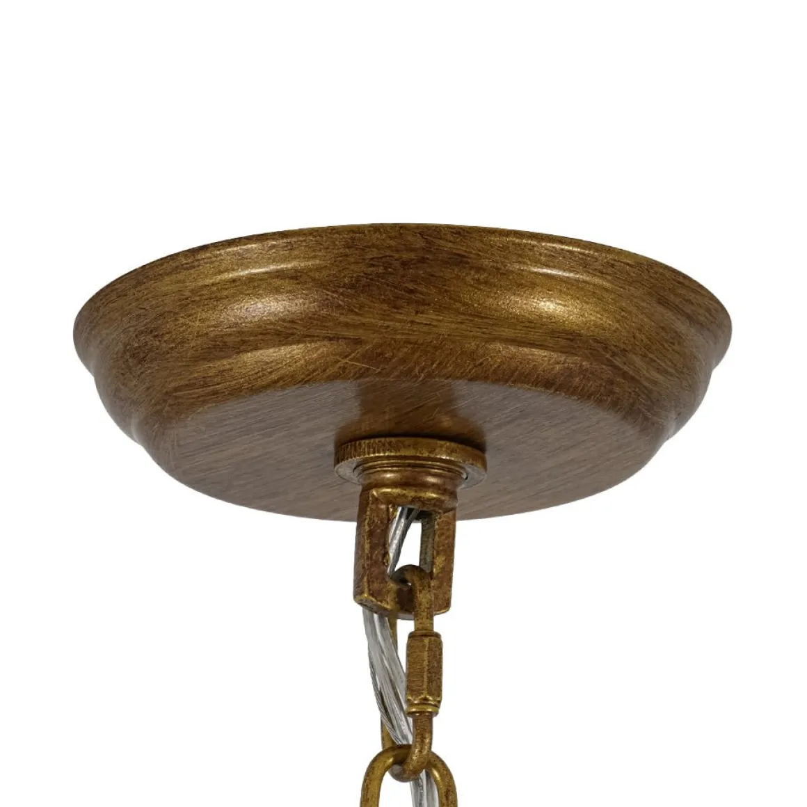 Luxe Antique Bronze Tiered Crystal Drum Cage Chandelier