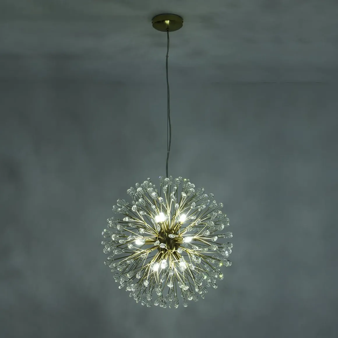 Luxury Bloom Dandelion Crystal Firework Chandelier