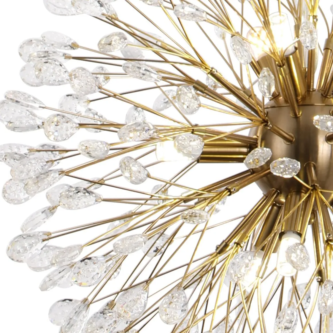 Luxury Bloom Dandelion Crystal Firework Chandelier
