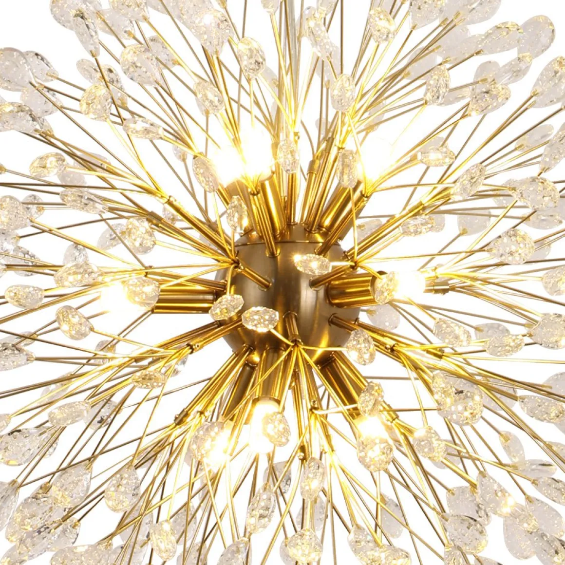 Luxury Bloom Dandelion Crystal Firework Chandelier