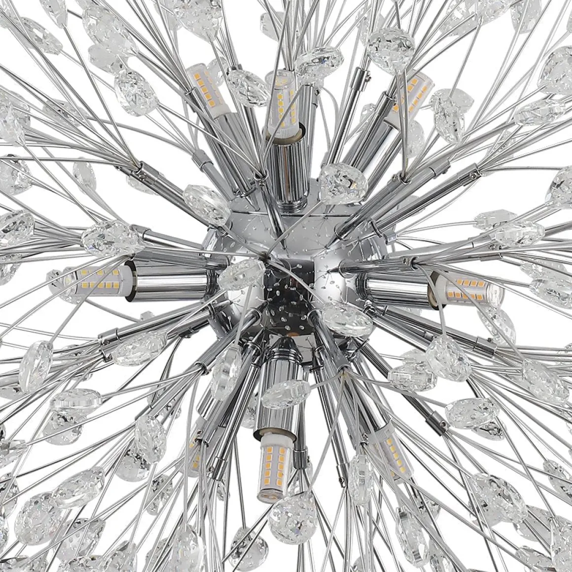 Luxury Bloom Dandelion Crystal Firework Chandelier
