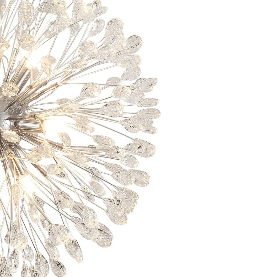 Luxury Bloom Dandelion Crystal Firework Chandelier