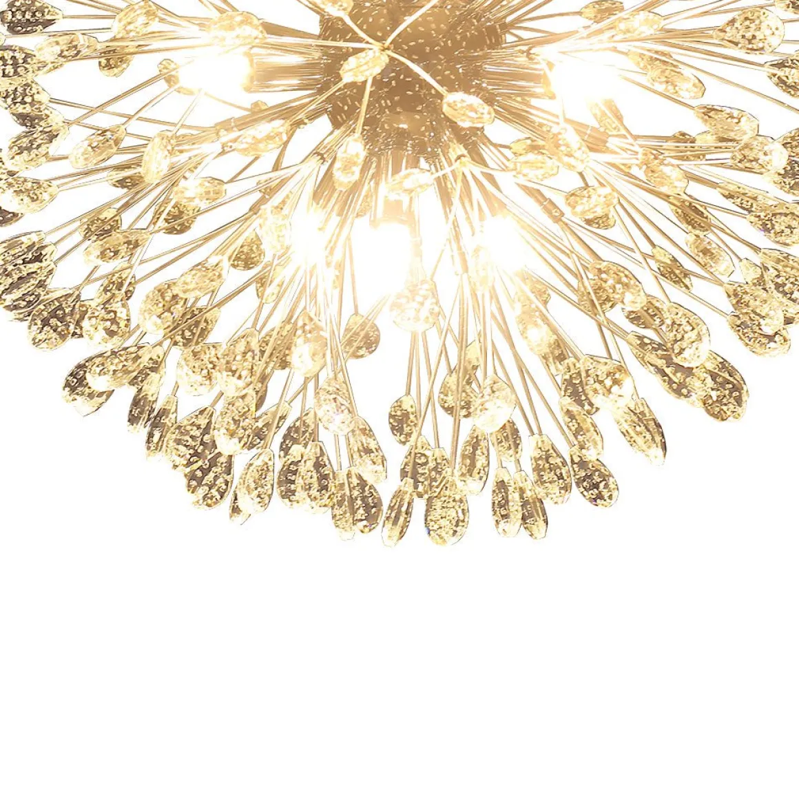Luxury Bloom Dandelion Crystal Firework Chandelier