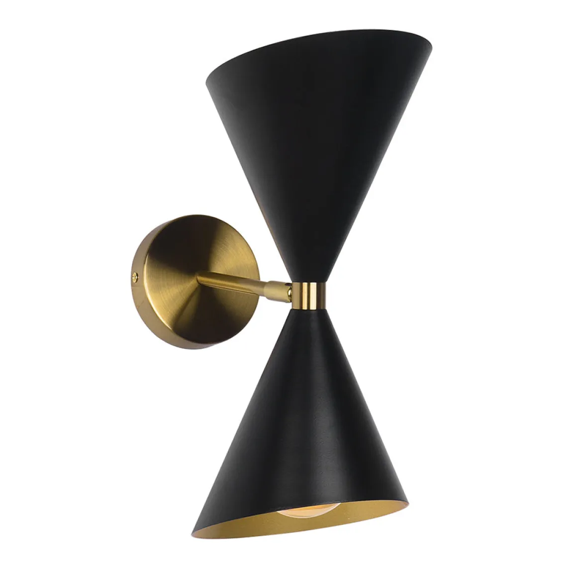 Mid-Century Modern Black Wall Sconce