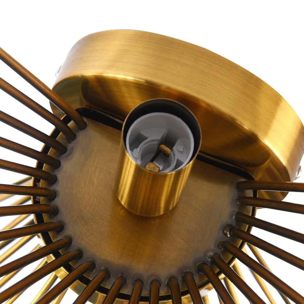 Mid-century Modern Starburst Brass Wall Sconce