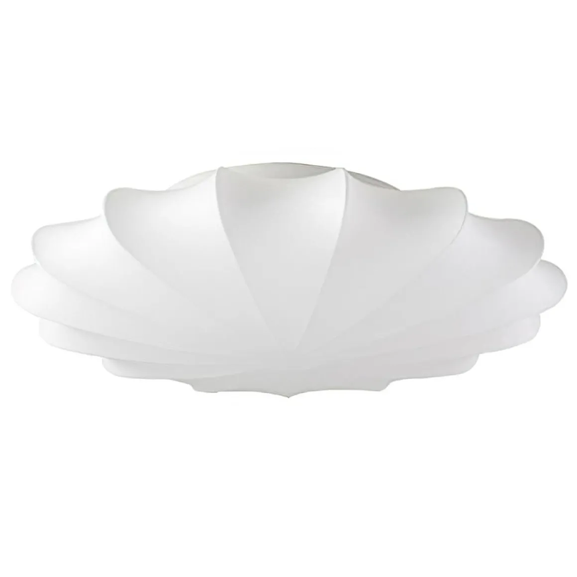 Mid-Century Modern White Flush Mount Light