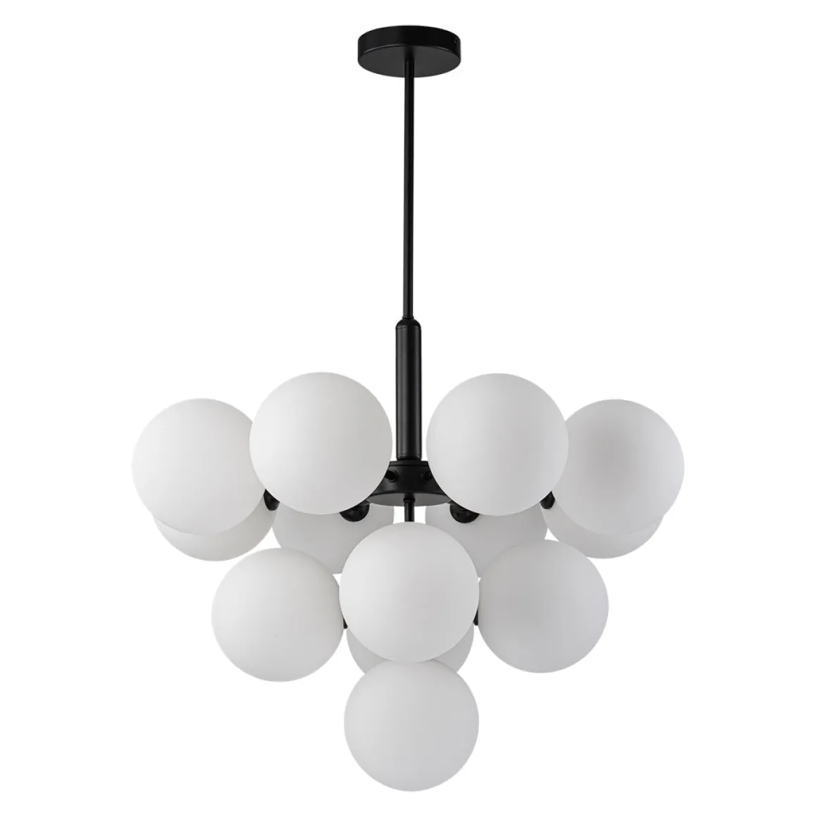 Milky Glass Cluster Bubble Chandelier