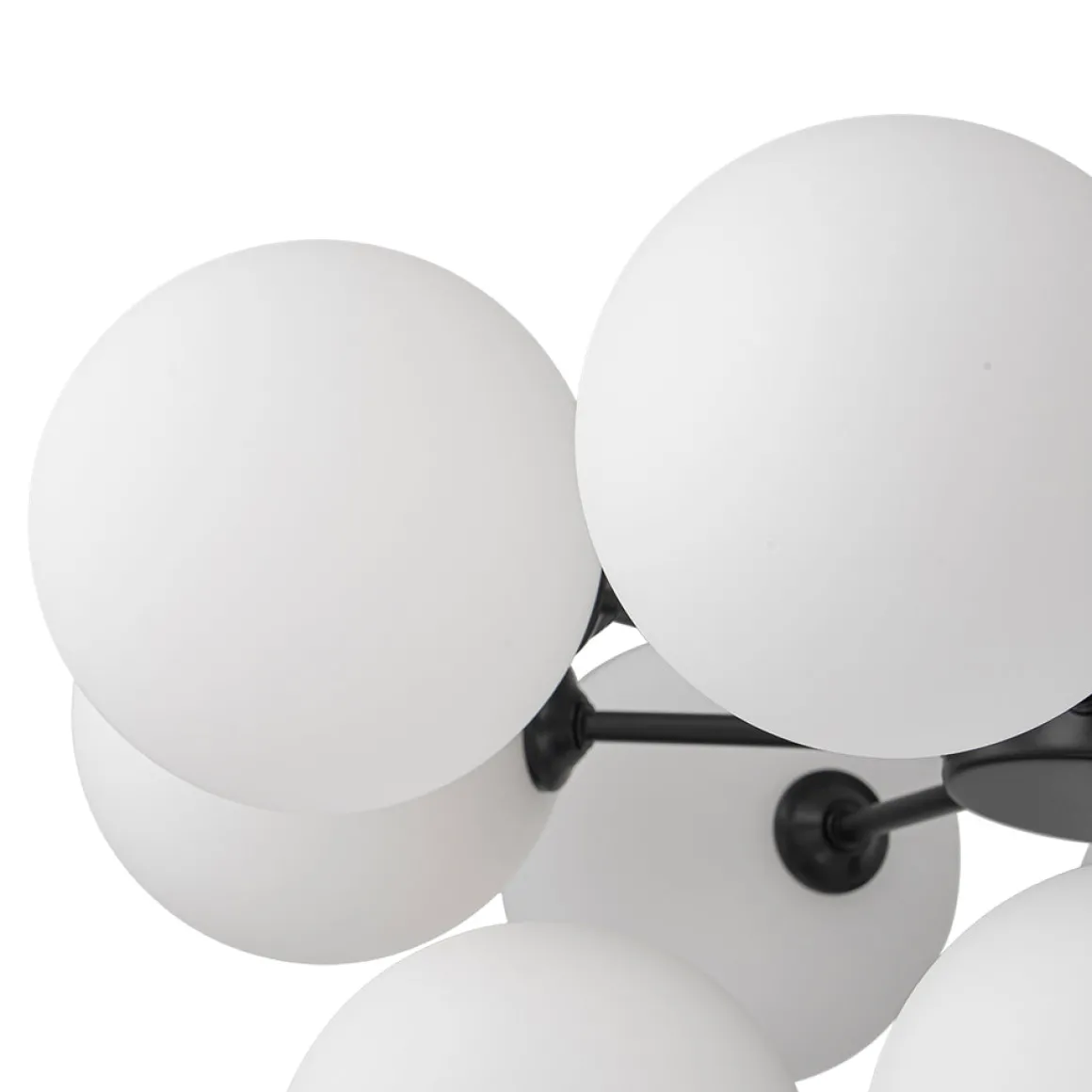 Milky Glass Cluster Bubble Chandelier