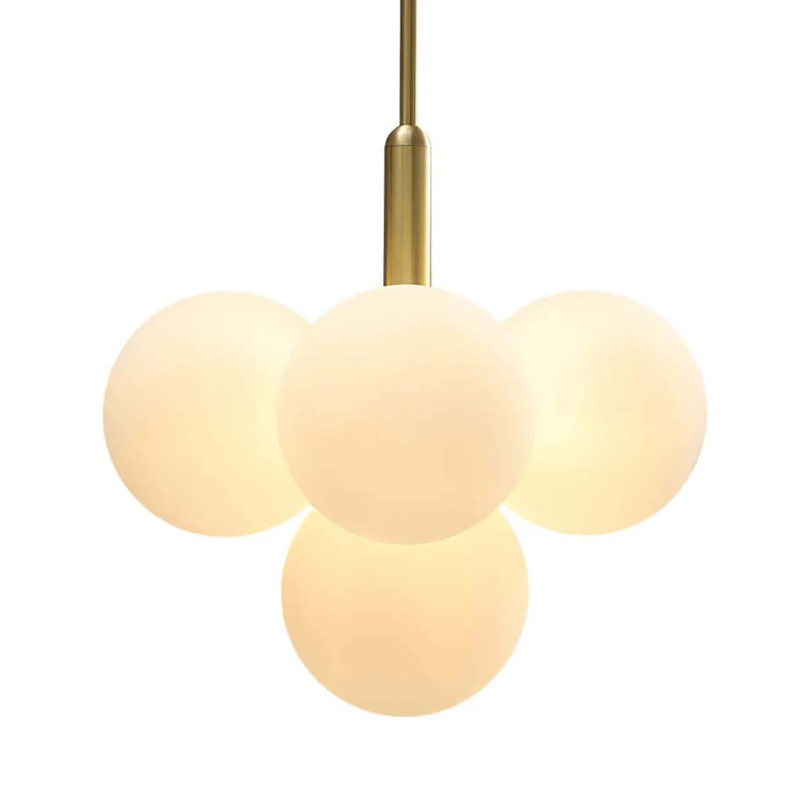 Milky Glass Cluster Bubble Chandelier