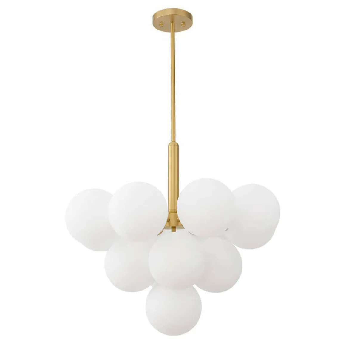 Milky Glass Cluster Bubble Chandelier