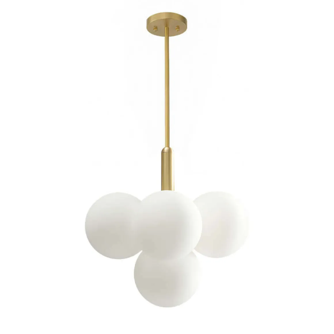 Milky Glass Cluster Bubble Chandelier
