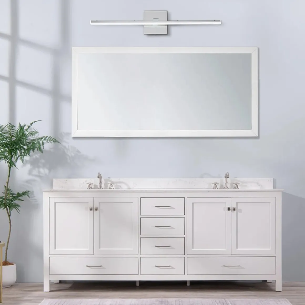 Minimalist Dimmable LED Linear Vanity Sconce Picture Light