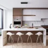 Minimalist Linear Wood Dimmable LED Island Pendant