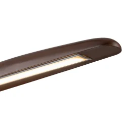 Minimalist Linear Wood Dimmable LED Island Pendant