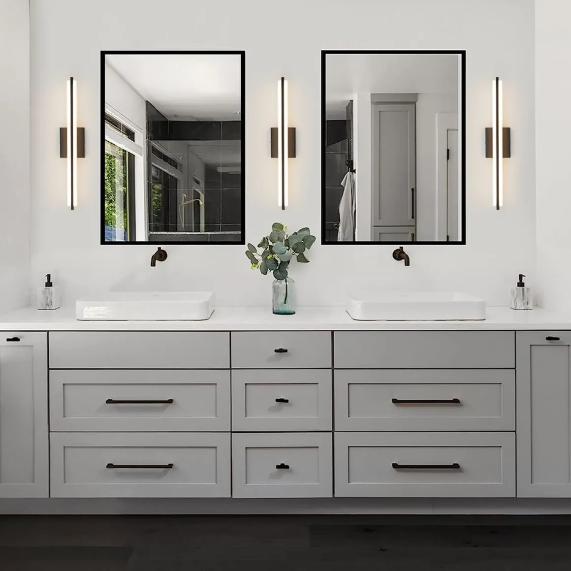 Minimalist Rectangle Dimmable LED Vanity Wall Light