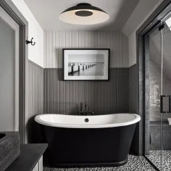 Minimalist Wide Flat Dome Dimmable LED Ceiling Light