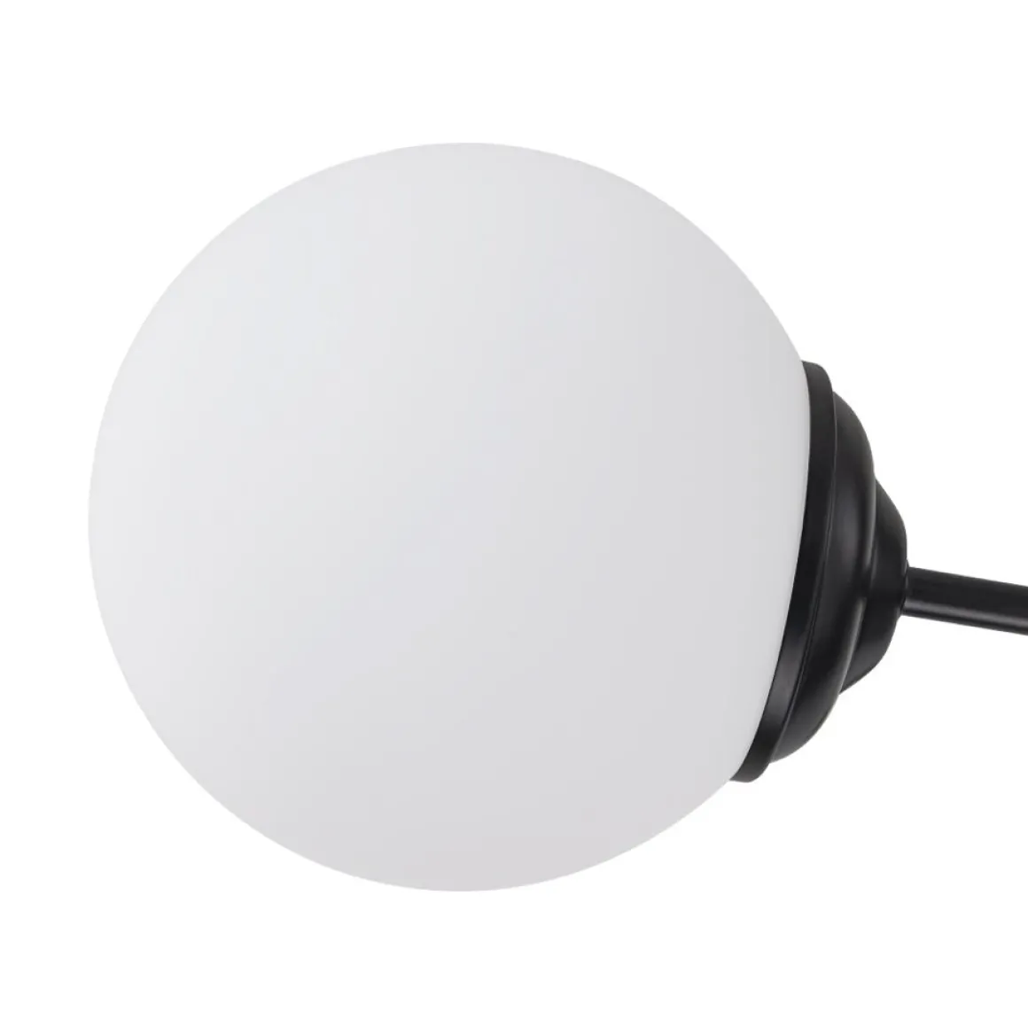 Modern Black Opal Glass Globe Sputnik Chandelier