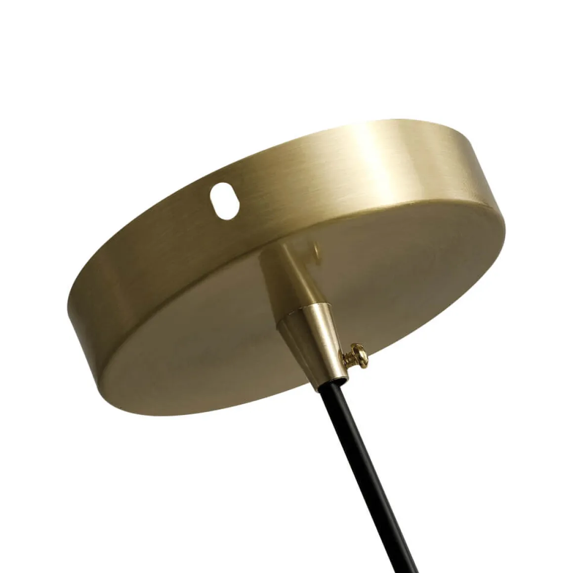 Modern Brass Single Dome Gold Pendant Light
