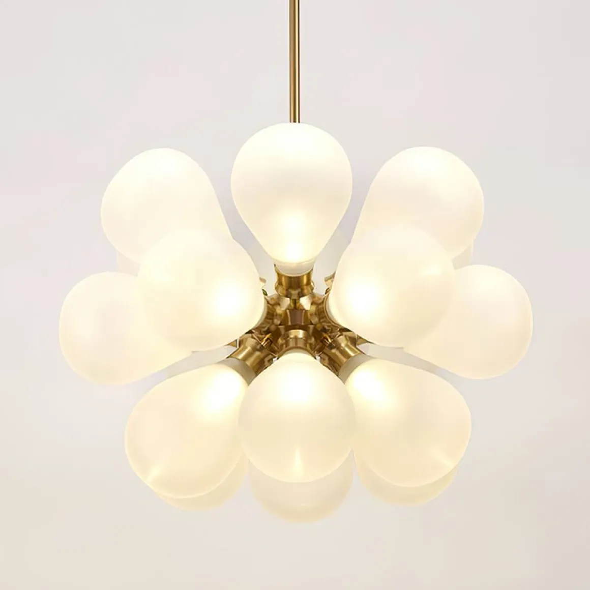 Modern Cluster Frosted Glass Bubble Chandelier