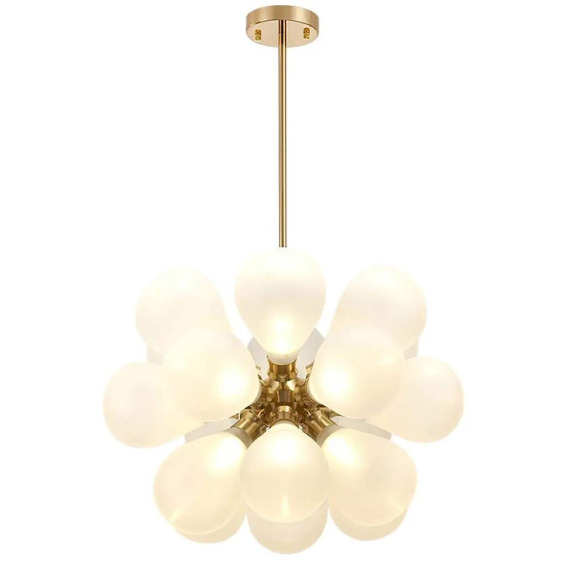 Modern Cluster Frosted Glass Bubble Chandelier