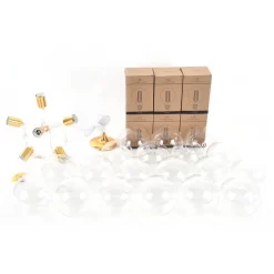 Modern Cluster Glass Bubble Chandelier / Semi Flush