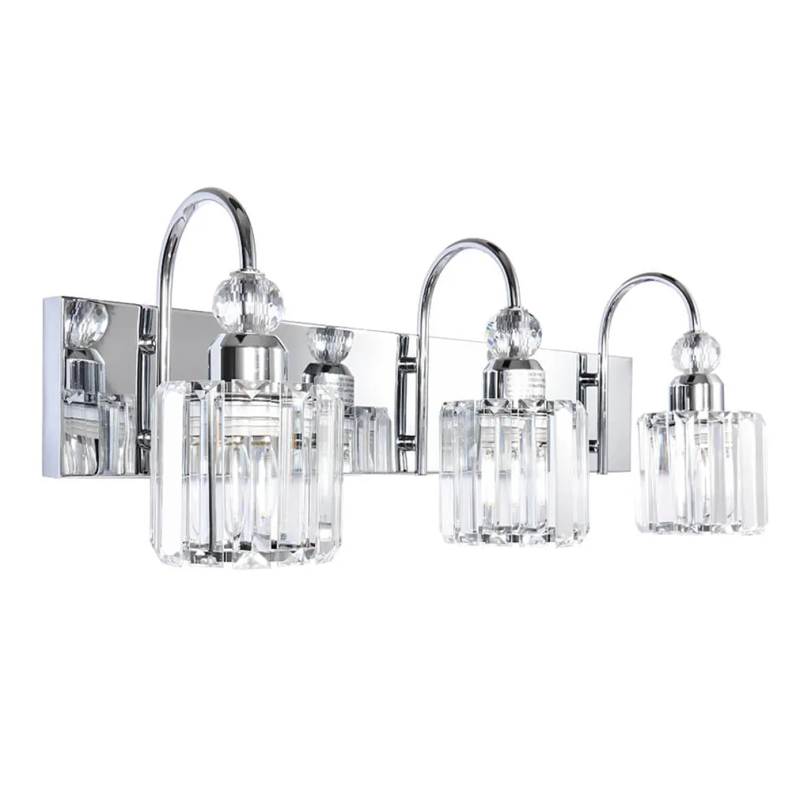 Modern Crystal Vanity Wall Sconce